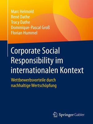cover image of Corporate Social Responsibility im internationalen Kontext